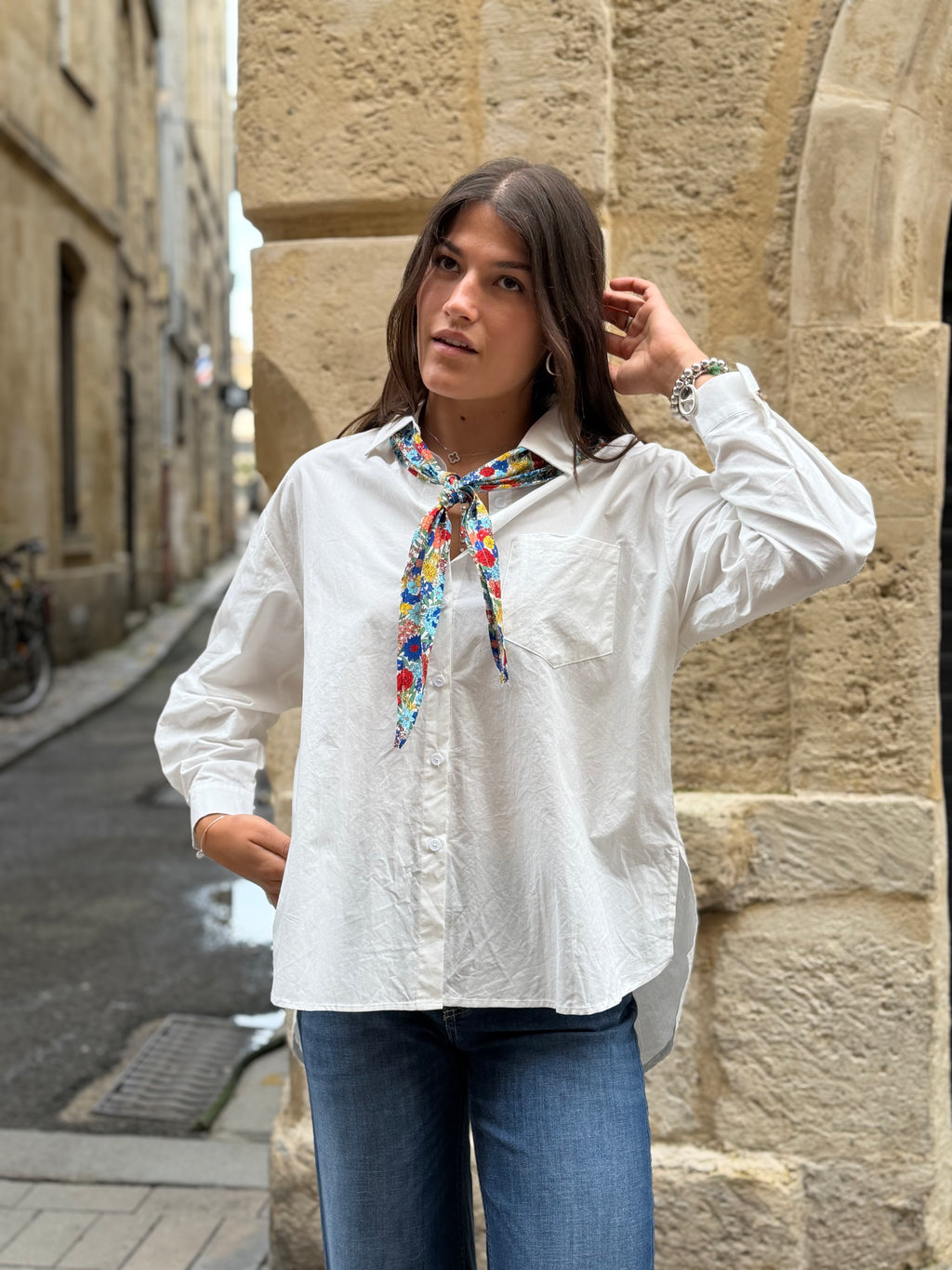 Chemise avec foulard - Lili