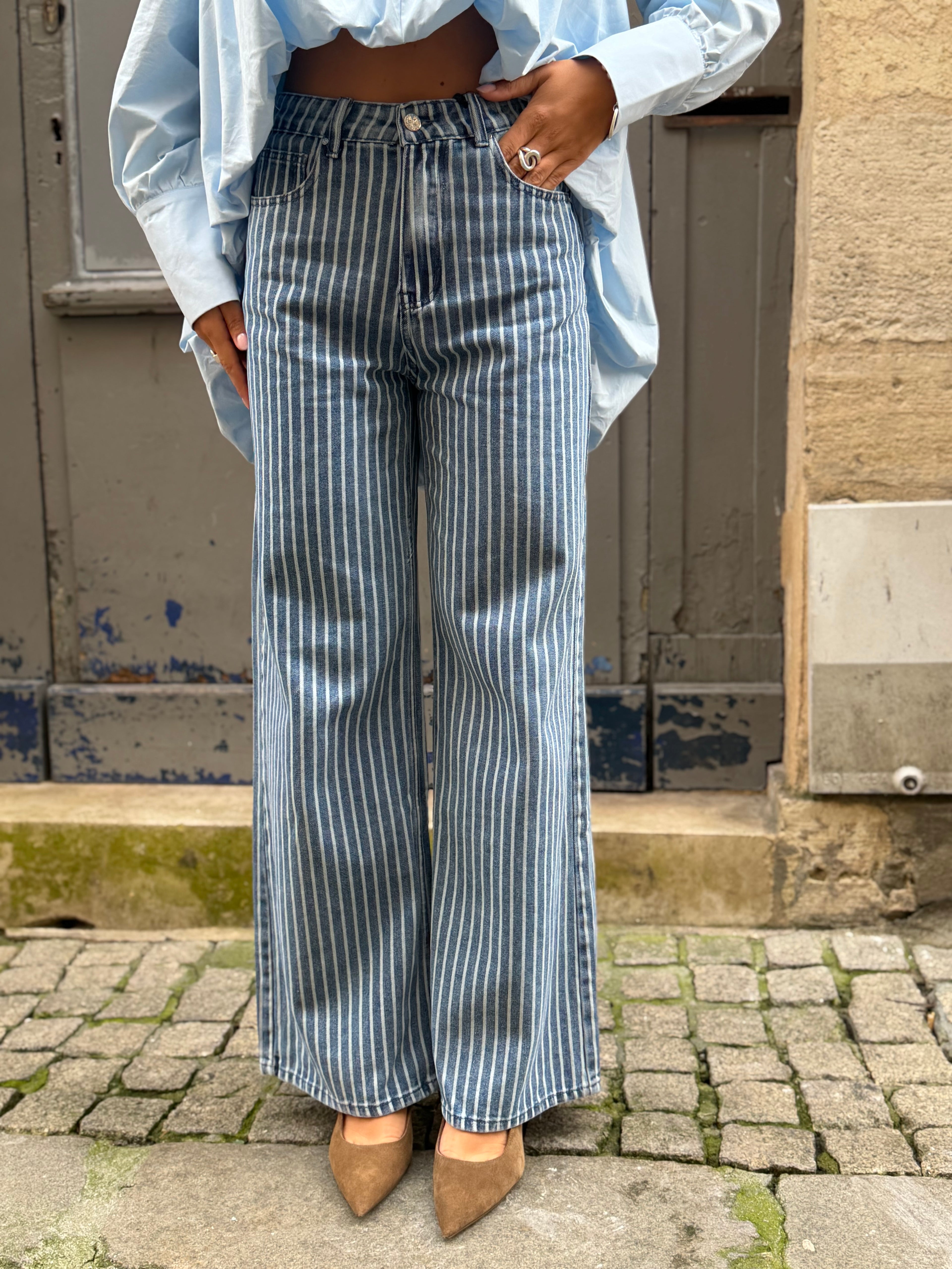 Jean à rayures - Milo