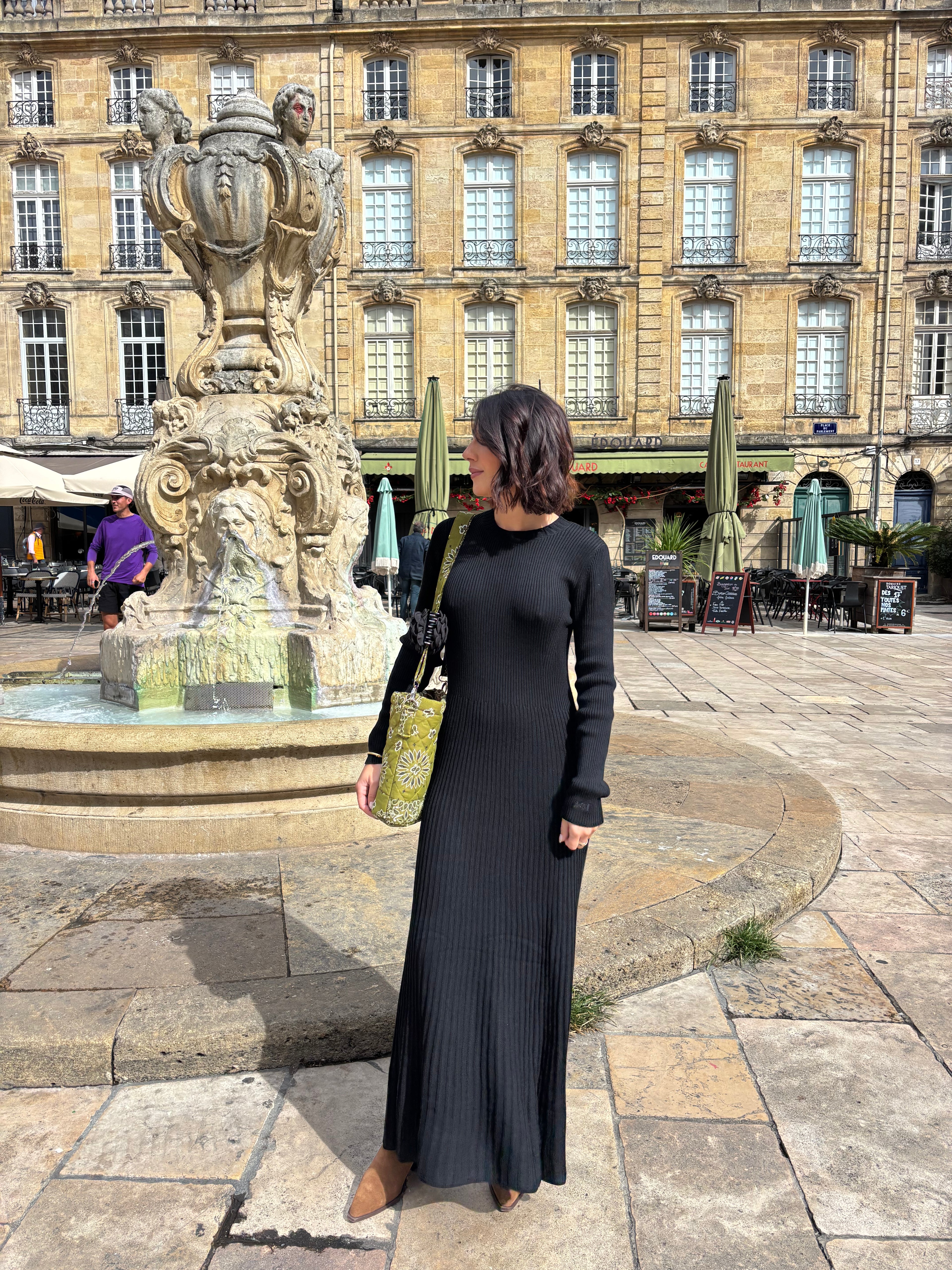 Robe longue noire