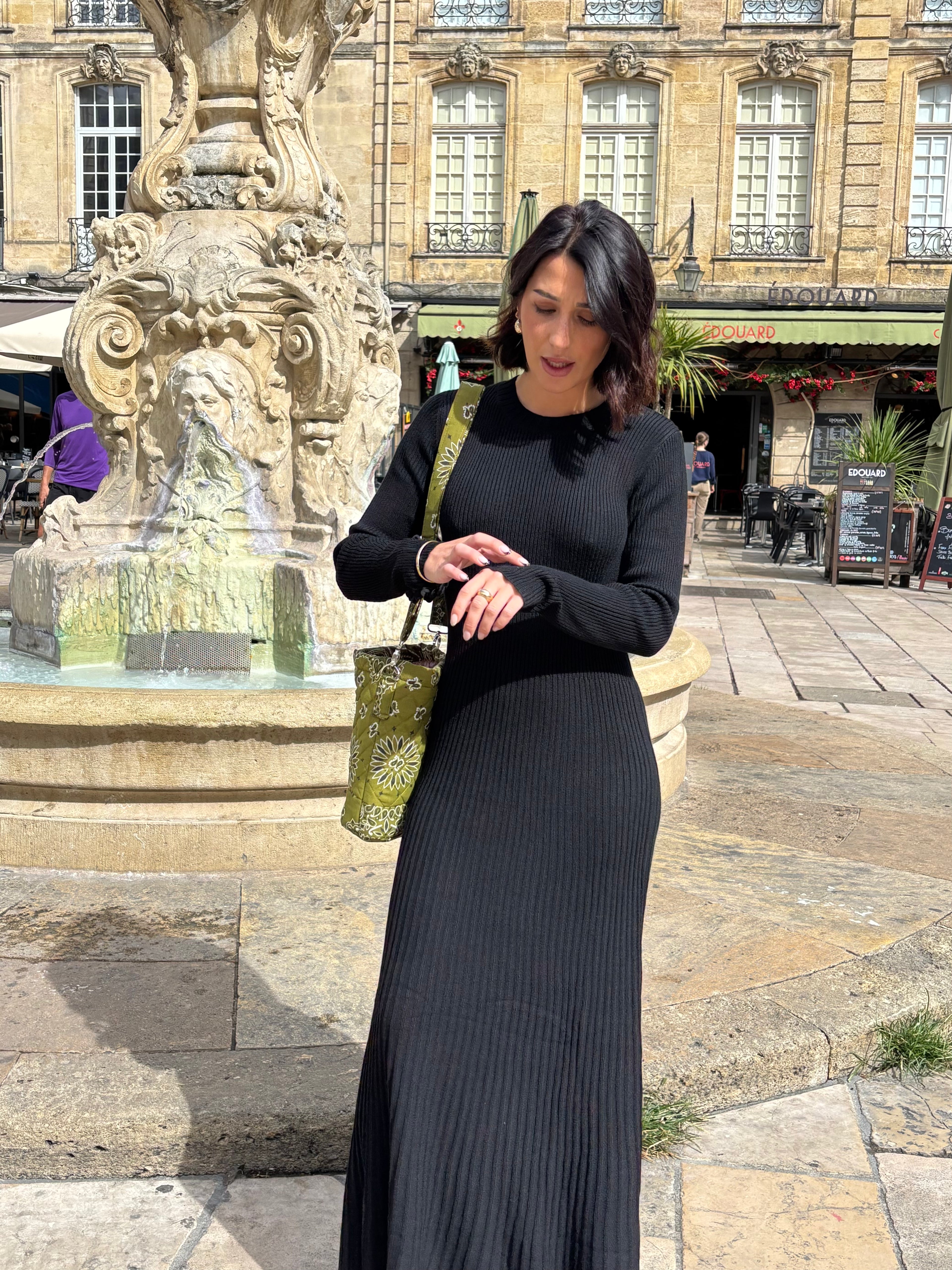 Robe longue noire