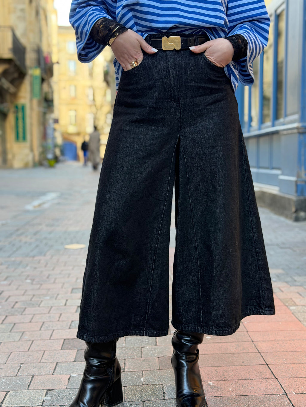 Jupe culotte - denim foncé