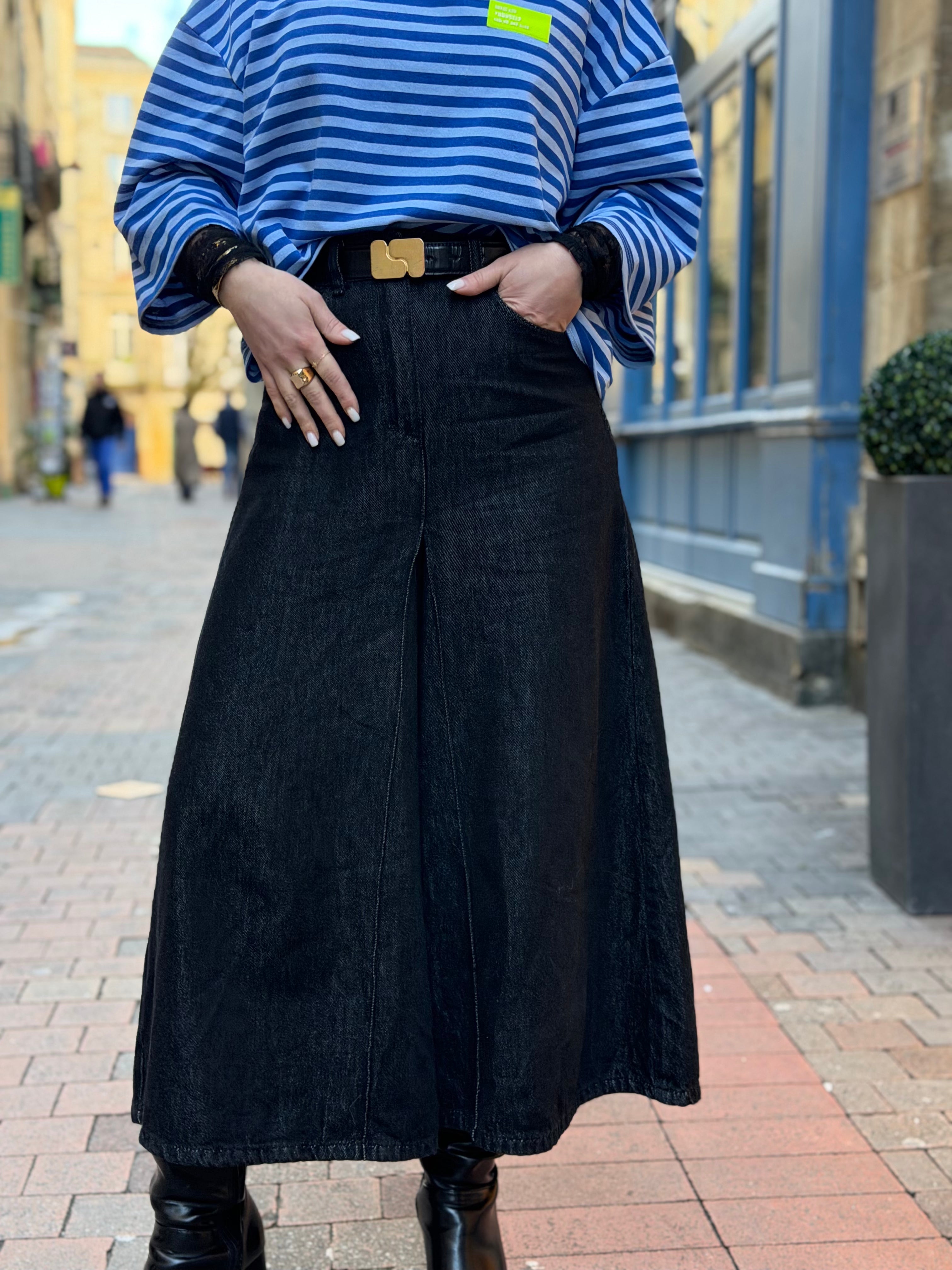 Jupe culotte - denim foncé