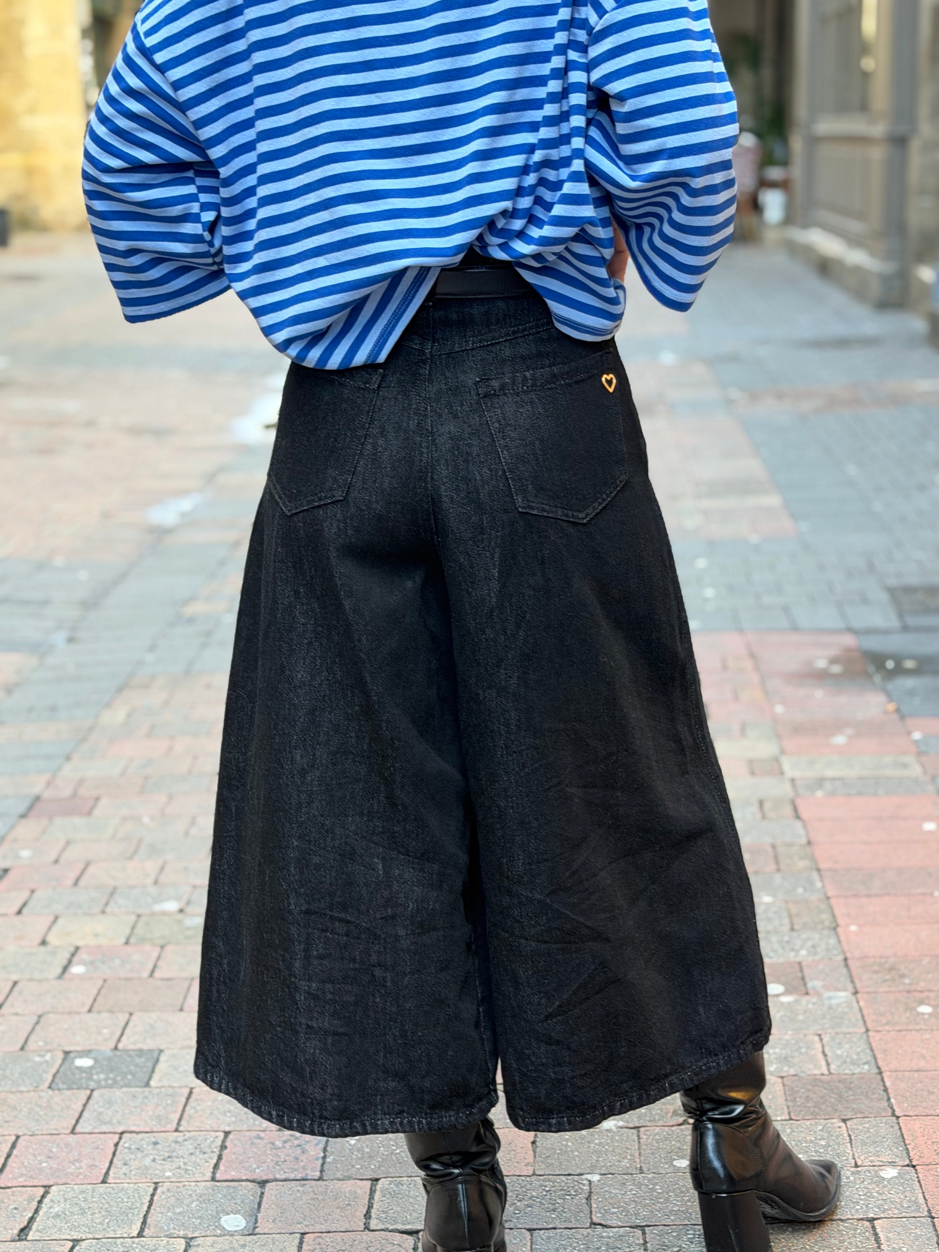 Jupe culotte - denim foncé