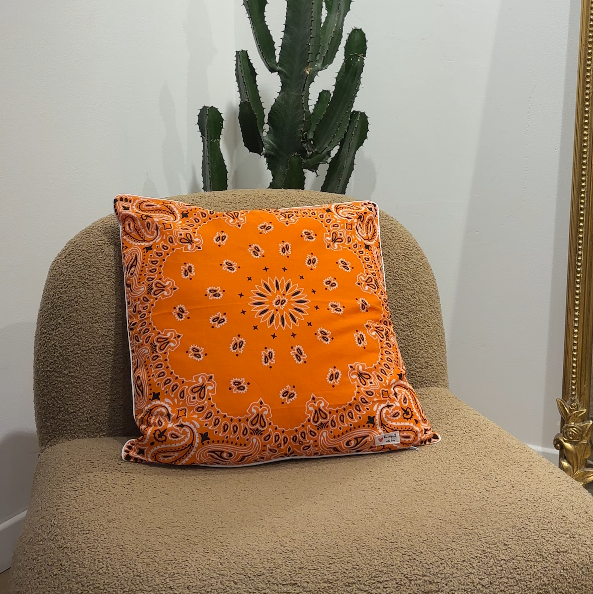 Housse de coussin Bicolore